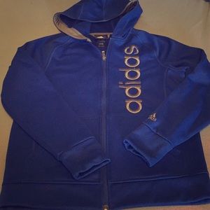 Boys Adidas Zip Hoodie Jacket